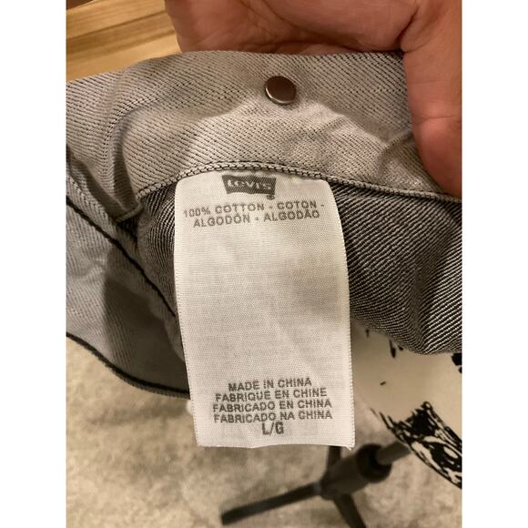 LEVIS red tab 70589 GRAY denim trucker jacket - Picture 6 of 7